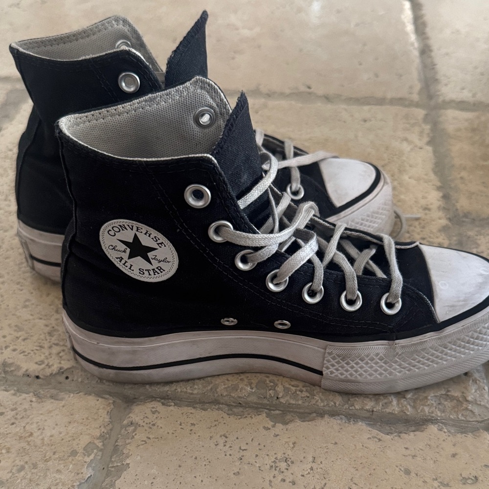 Converse Black and White High-Tops